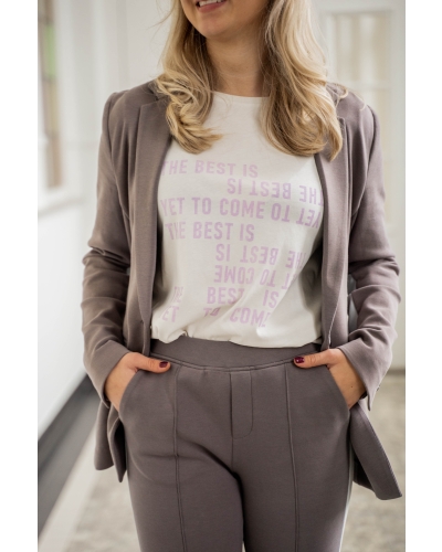 YAYA SCUBA BLAZER DONKERGRIJS