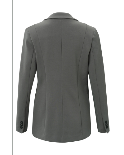 YAYA SCUBA BLAZER DONKERGRIJS