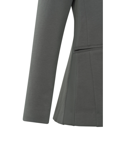 YAYA SCUBA BLAZER DONKERGRIJS