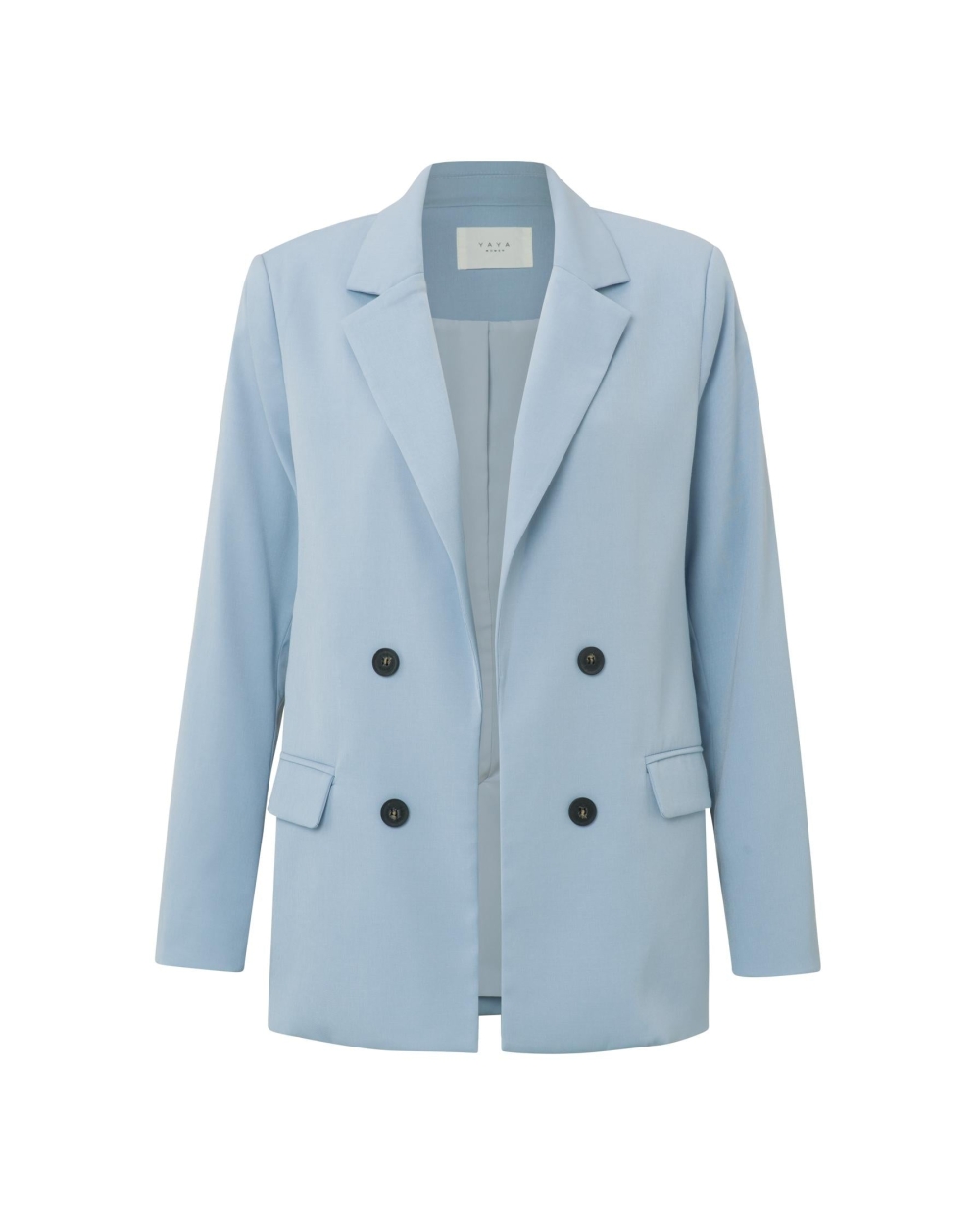 FAUX DOUBLE BREASTED BLAZER BLAUW