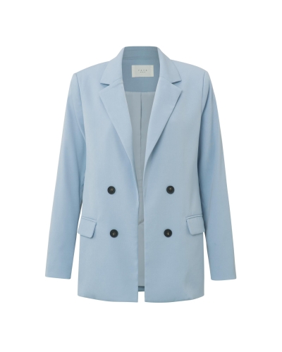 YAYA FAUX DOUBLE BREASTED BLAZER BLAUW