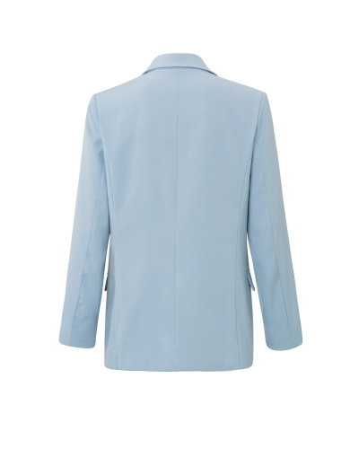 FAUX DOUBLE BREASTED BLAZER BLAUW