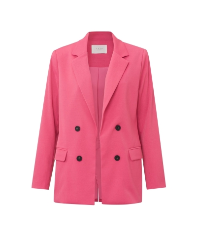 YAYA FAUX DOUBLE BREASTED BLAZER ROZE