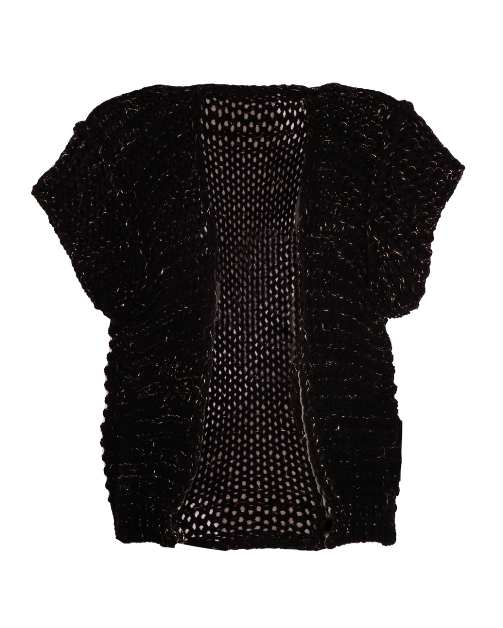 LUREX GILET PIEN ZWART