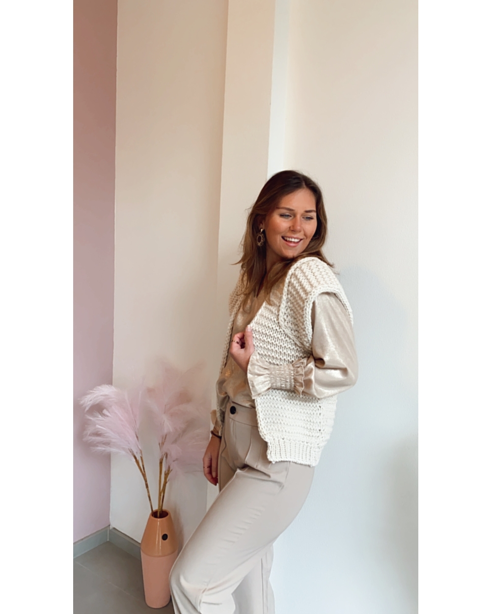 LUREX GILET PIEN ECRU