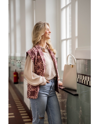 QUINTY GILET BORDEAUX