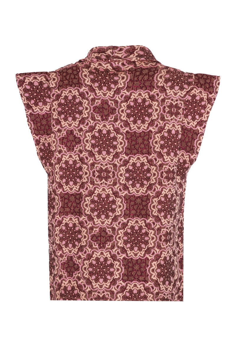 QUINTY GILET BORDEAUX