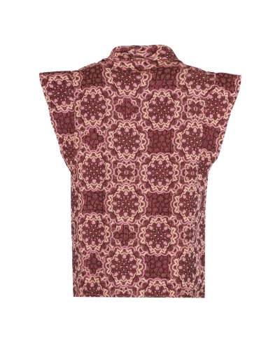 QUINTY GILET BORDEAUX