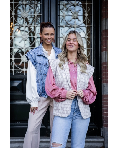 GOSSIP GILET LUNA ROZE 