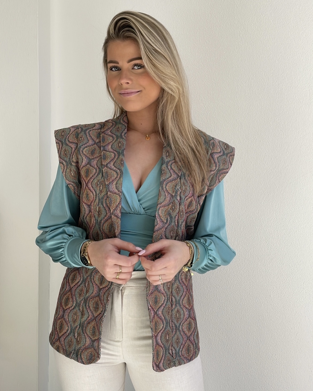 GILET SARAH ROZE