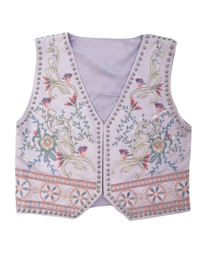 Gossip PRINT GILET VIEVE LILA