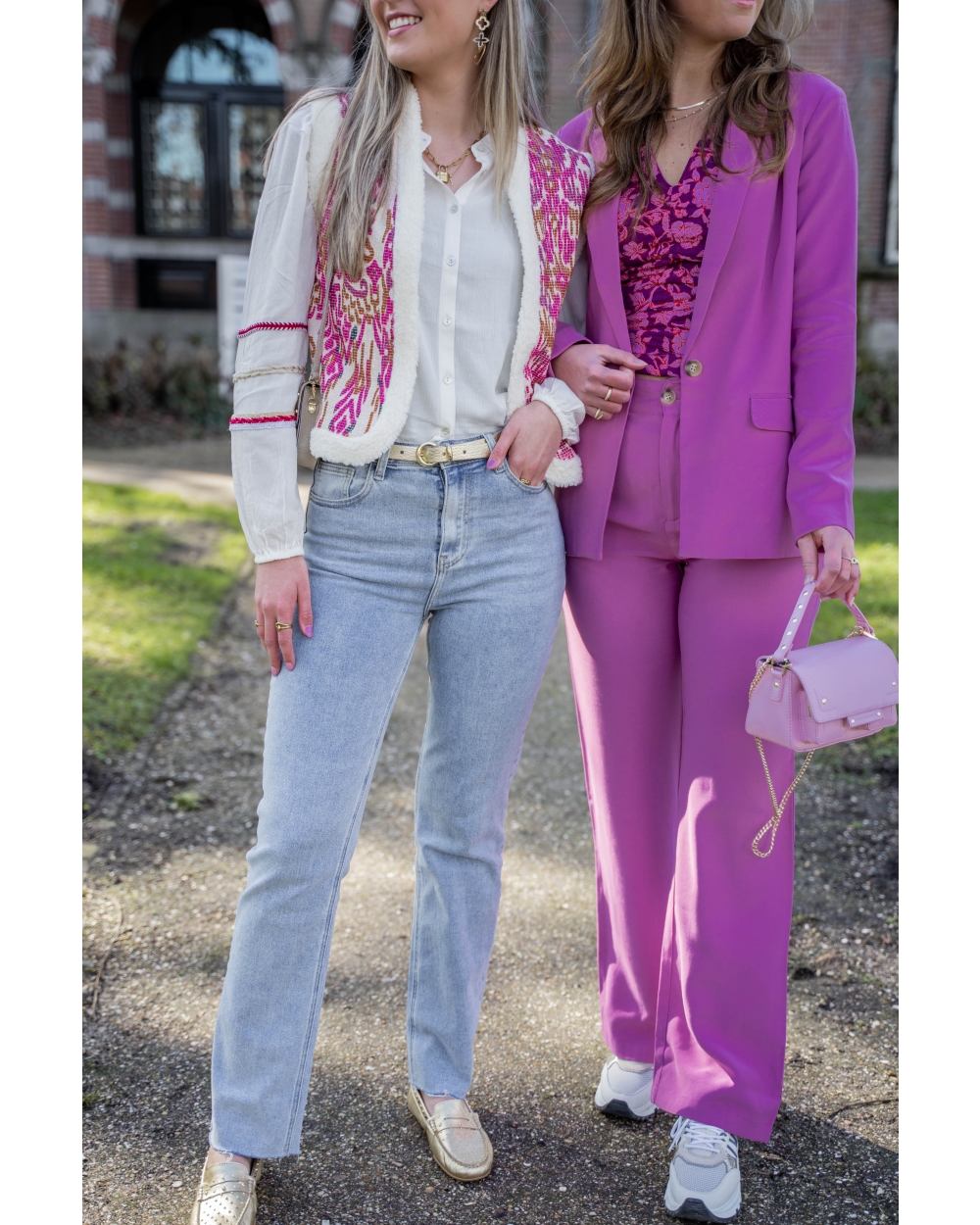 GILET WITH TEDDY AND AZTEK PRINT