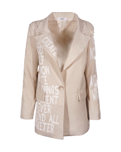 Gossip STATEMENT BLAZER BEIGE