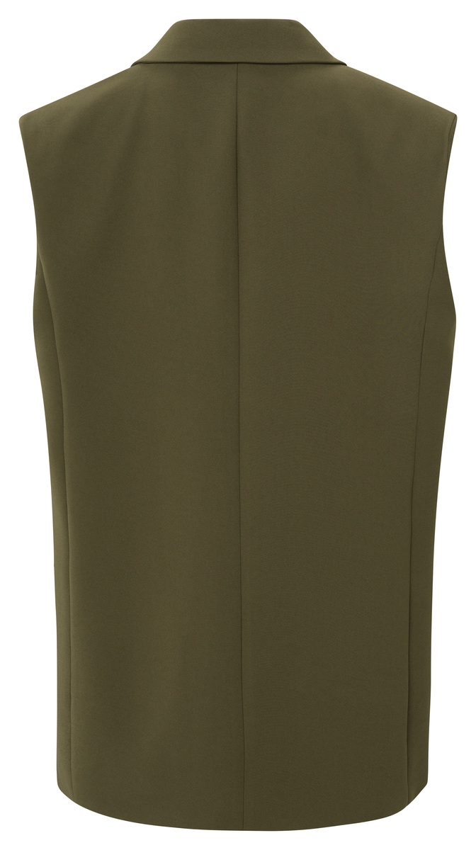 MOUWLOZE BLAZER MET ZAKKEN EN KNOPEN DONKERGROEN
