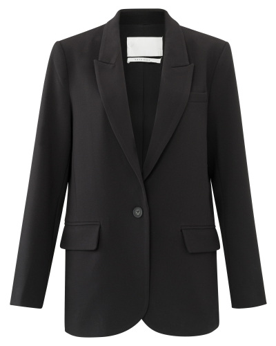 YAYA GEWEVEN OVERSIZED BLAZER ZWART