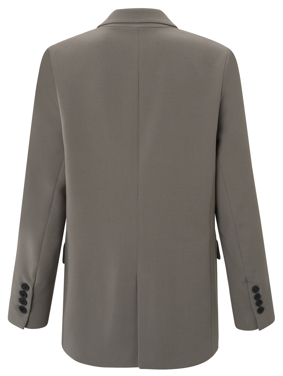 GEWEVEN OVERSIZED BLAZER GRIJS
