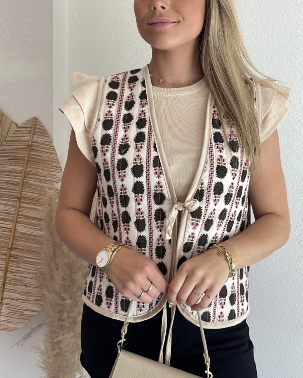 GILET LAURA BEIGE