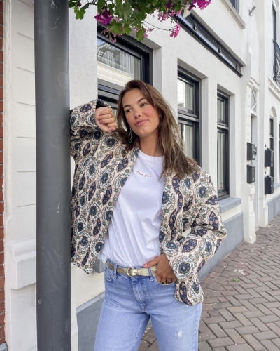Gossip NADIA PRINT JASJE DONKER BLAUW 