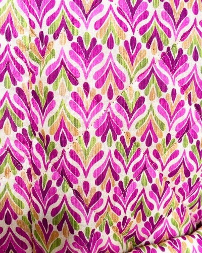 NADIA PRINT JASJE FUCHSIA GROEN