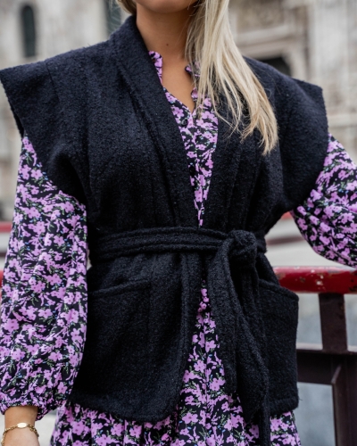 TEDDY GILET MAXIE ZWART