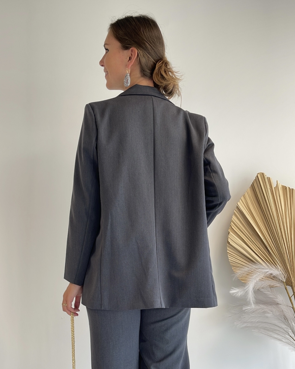 BLAZER SUZE DONKERGRIJS