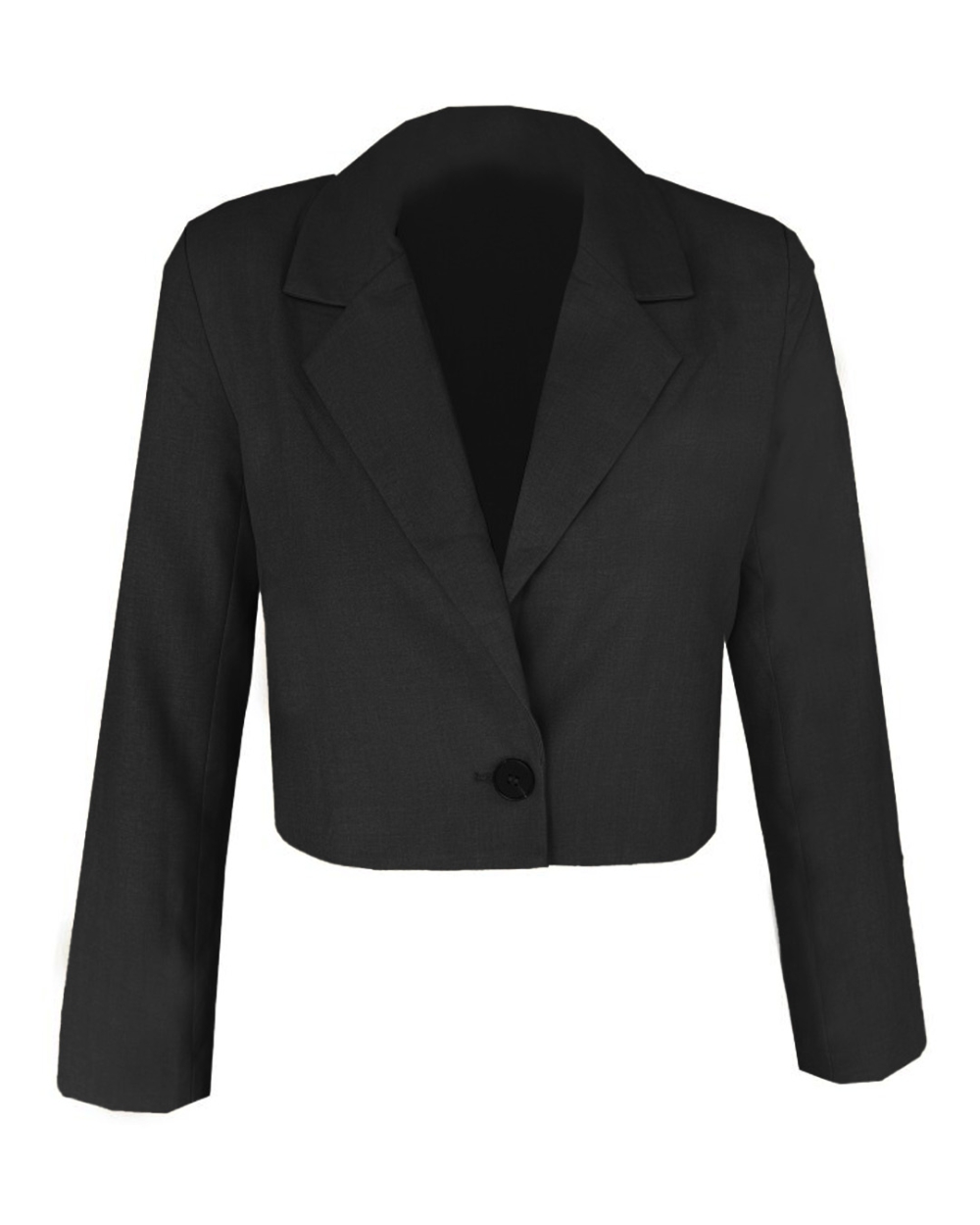 CROPPED BLAZER ISA ZWART