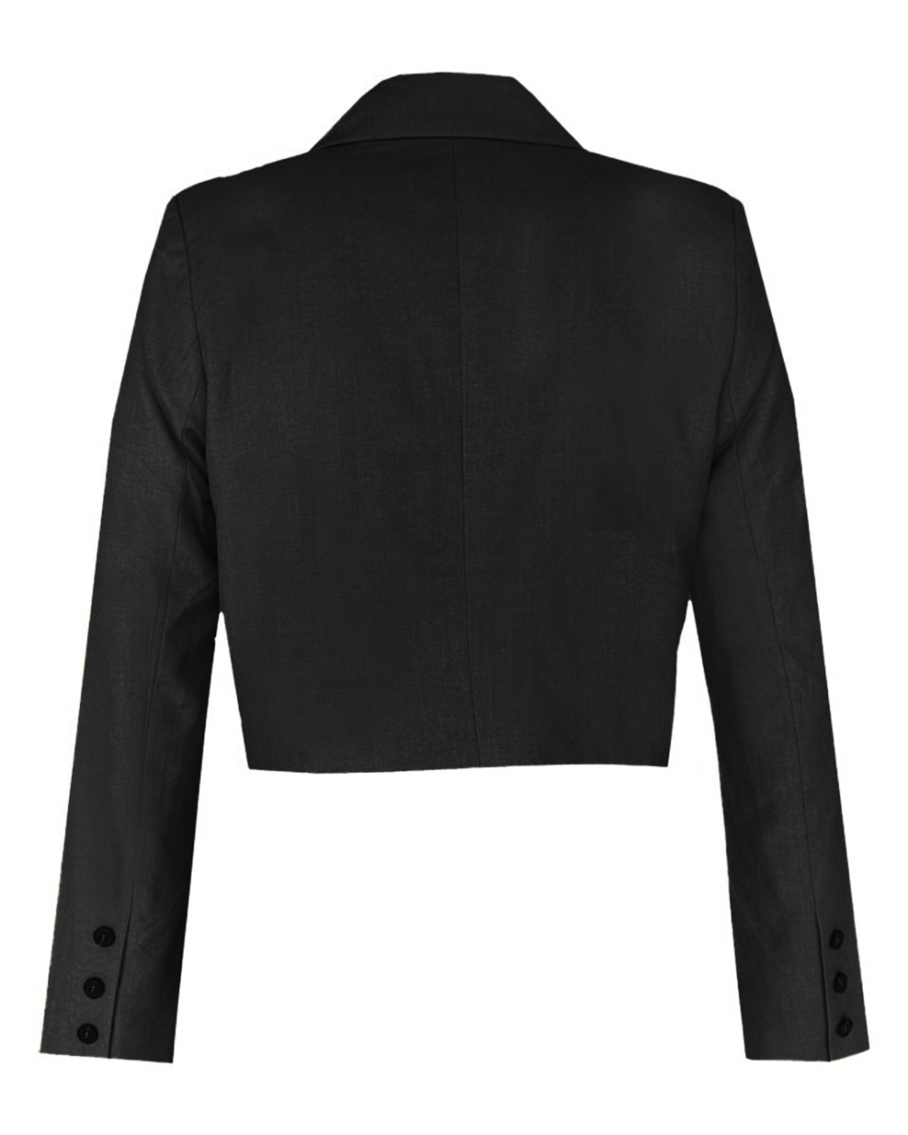 CROPPED BLAZER ISA ZWART