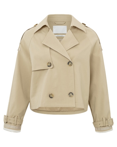 CROPPED TRENCHCOAT BEIGE