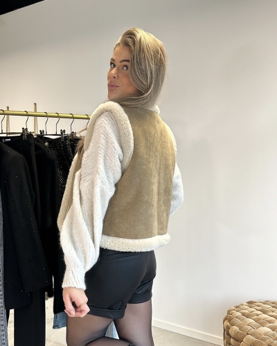 GILET OLIVIA BEIGE