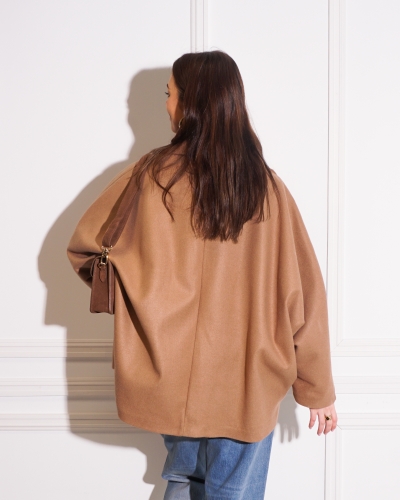 KORTE MANTEL CAMEL