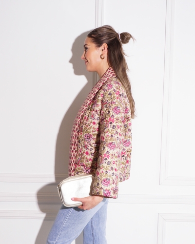 My Jewellery FLOWER PADDED JACKET ROZE 