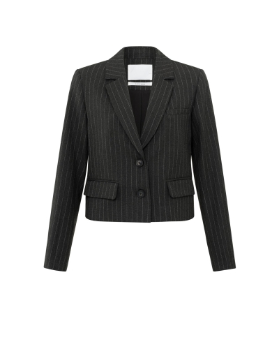 KRIJTSTREEP BLAZER ANTRACITE