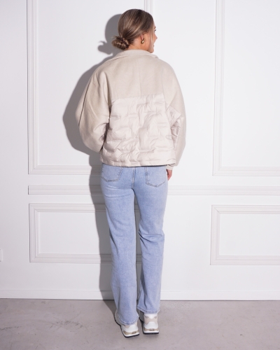 OVERSIZED CROPPED JAS BEIGE