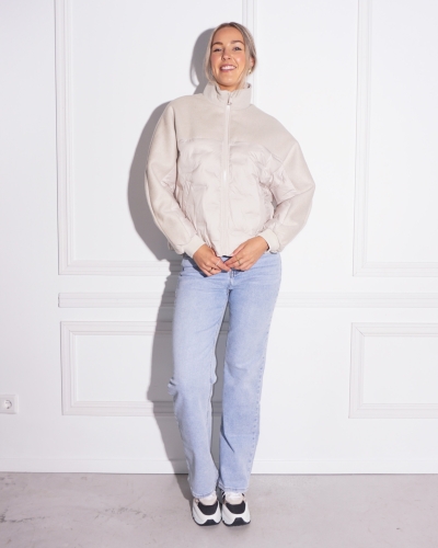 OVERSIZED CROPPED JAS BEIGE