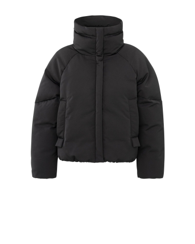 OVERSIZED CROPPED PUFFER ZWART