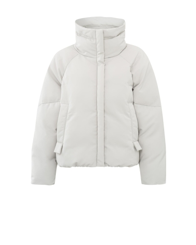 OVERSIZED CROPPED PUFFER ECRU