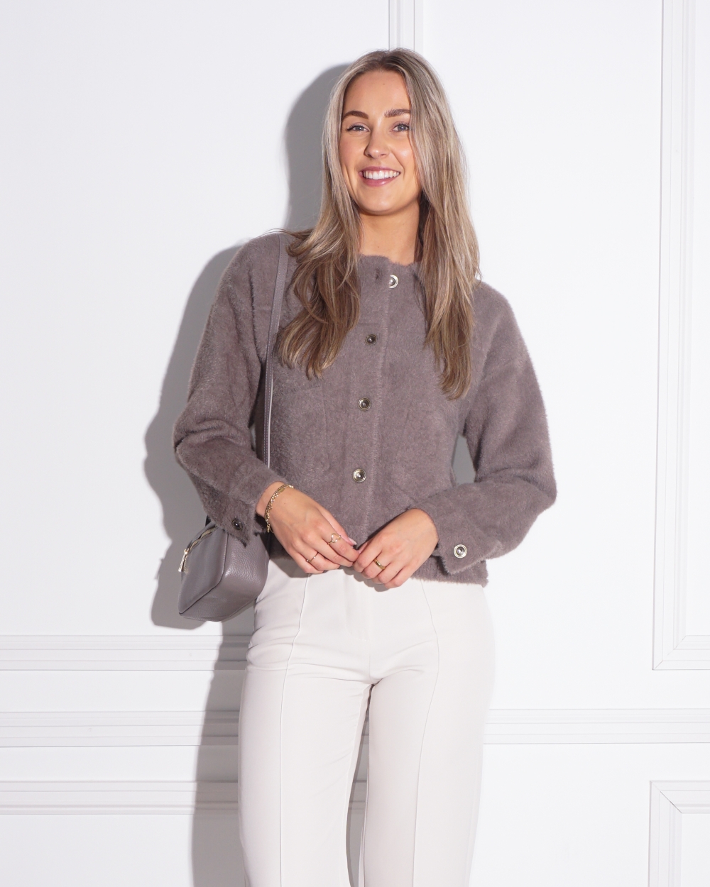 JACKET BUBBLY TAUPE