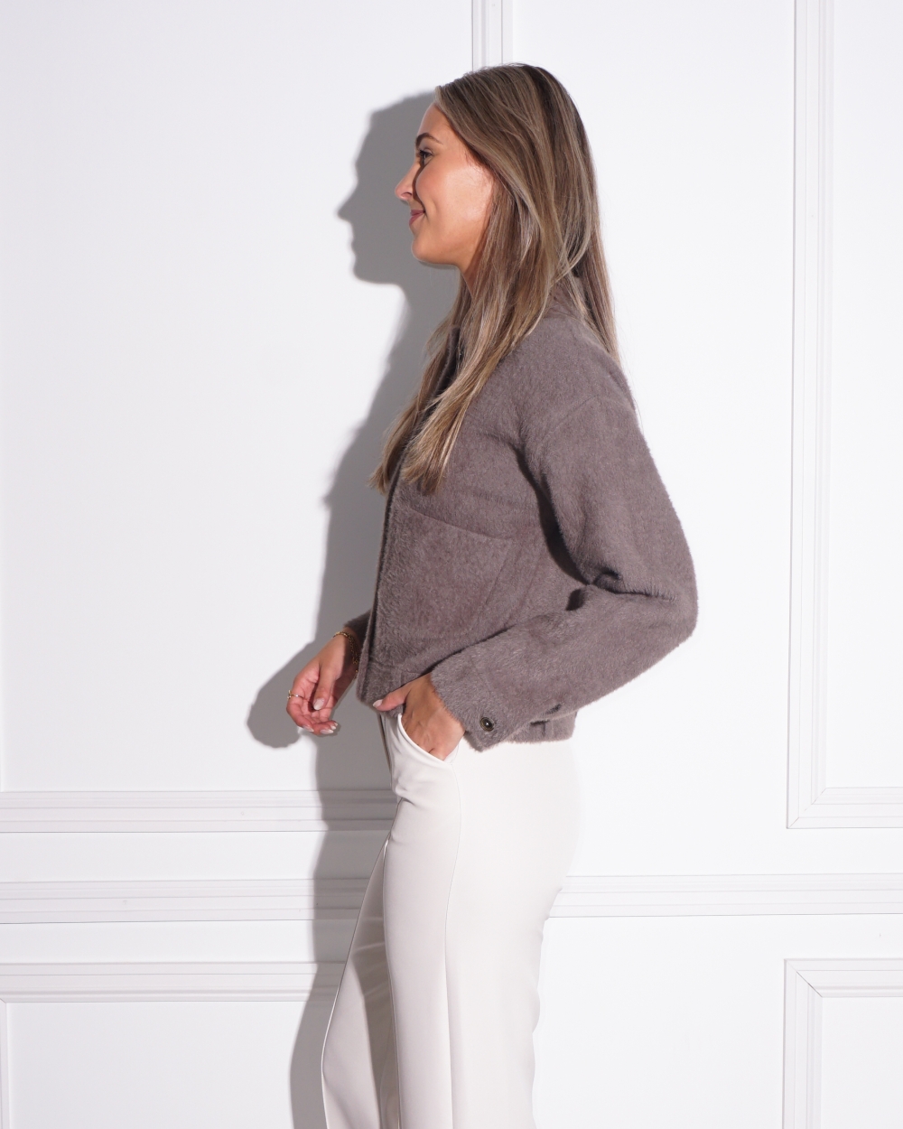 JACKET BUBBLY TAUPE