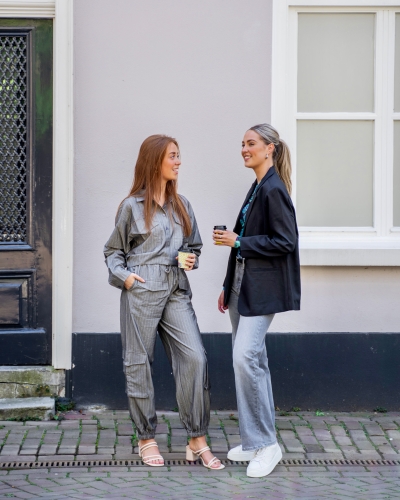 BODI BLAZER SMILEY ZWART