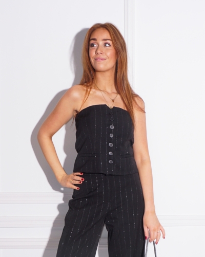 Freebird GILET GESILE ZWART