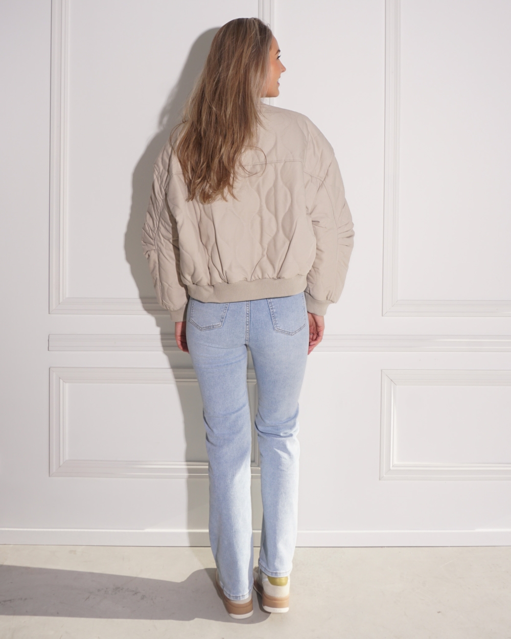 BOMBER JASJE JILL BEIGE