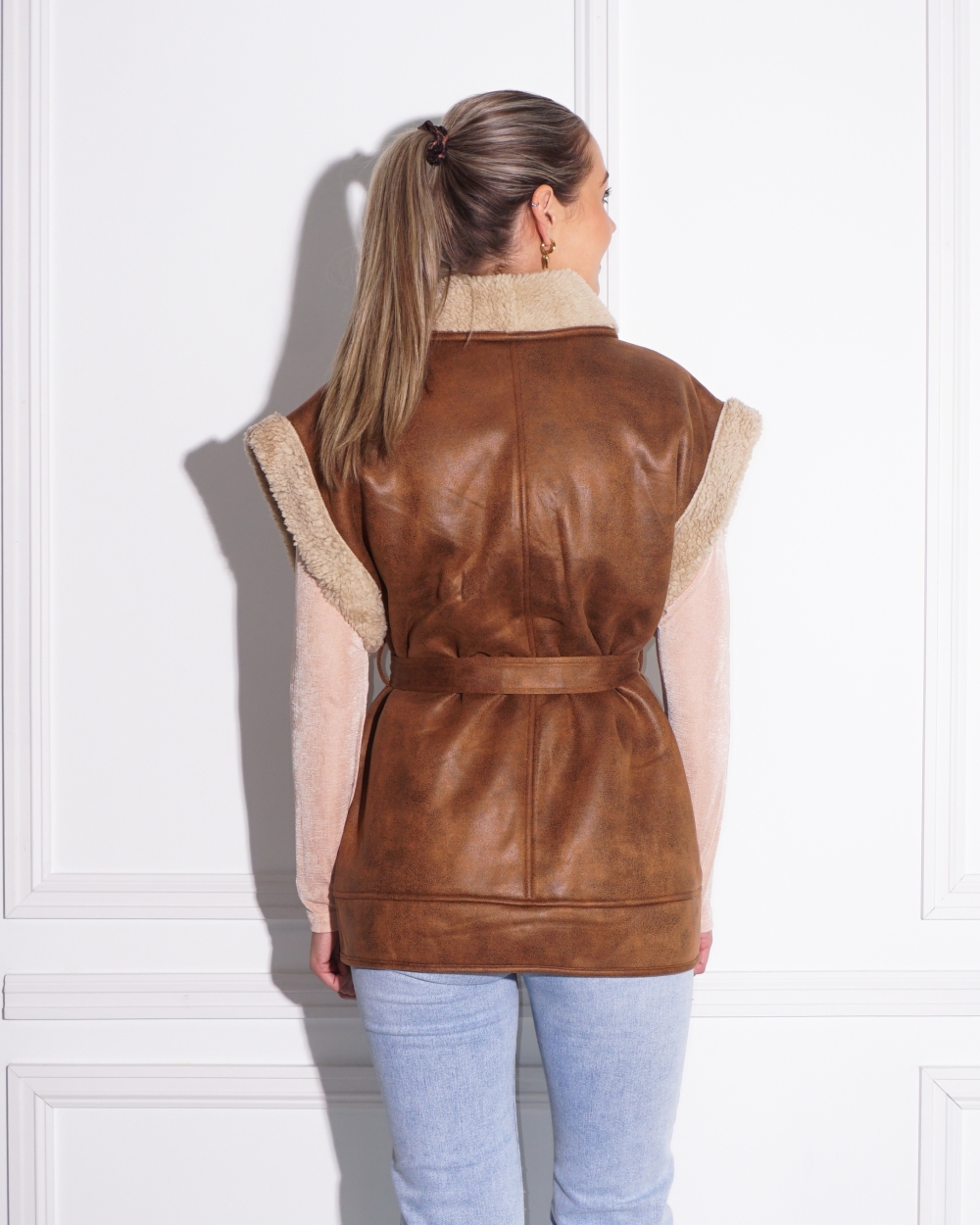 MAYA GILET CAMEL