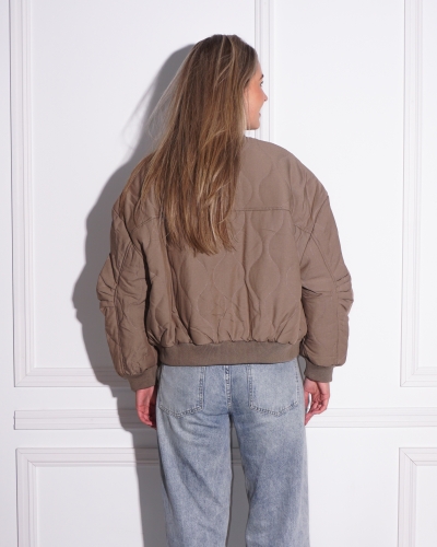 BOMBER JASJE JILL TAUPE