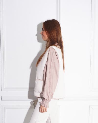 Gossip TEDDY GILET ECRU