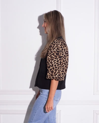 Gossip PUFF BLAZER LEOPARD