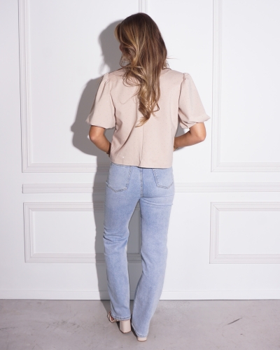BLAZER POFMOUW STRASS BEIGE 