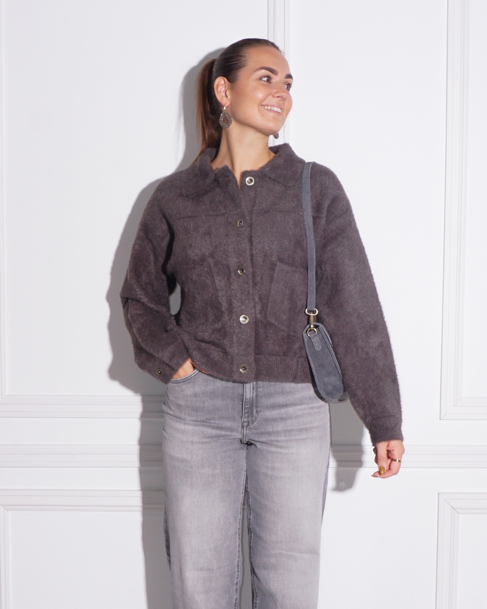 JACKET BUBBLY ANTRACIET