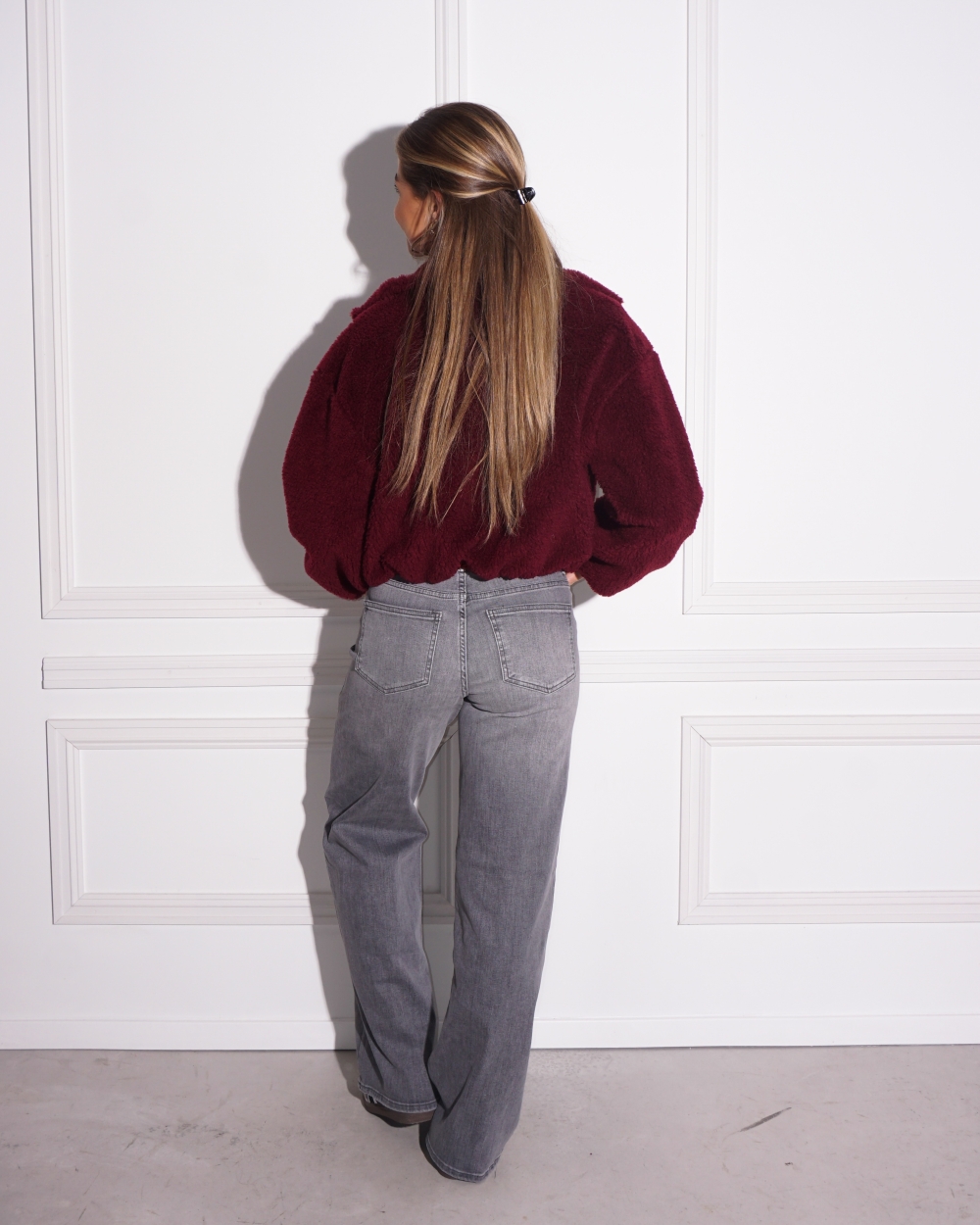 BOMBER TEDDY BORDEAUX 