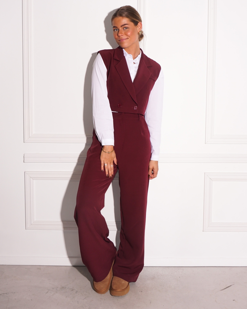GILET STEEF BORDEAUX