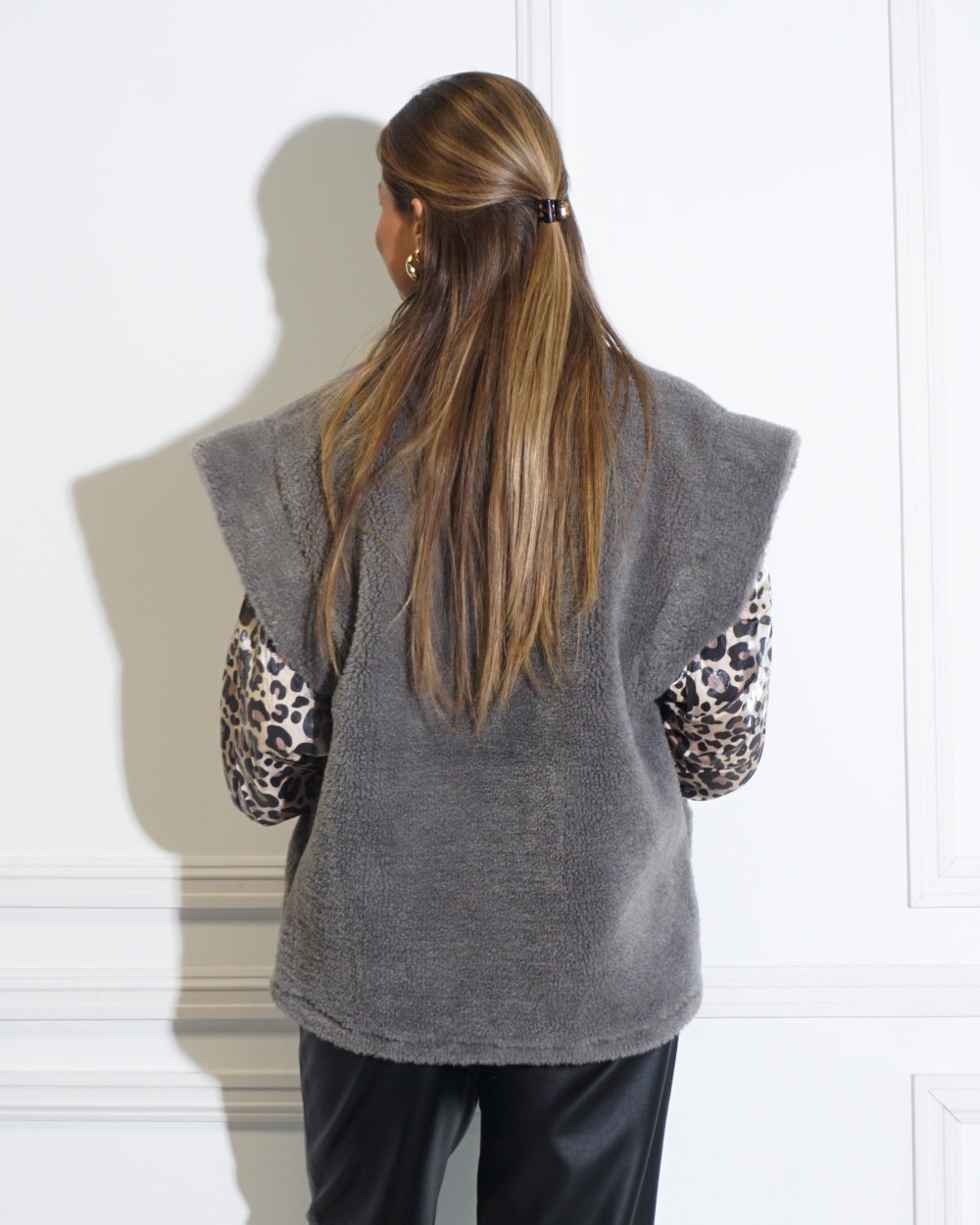 GILET TRINA GRIJS